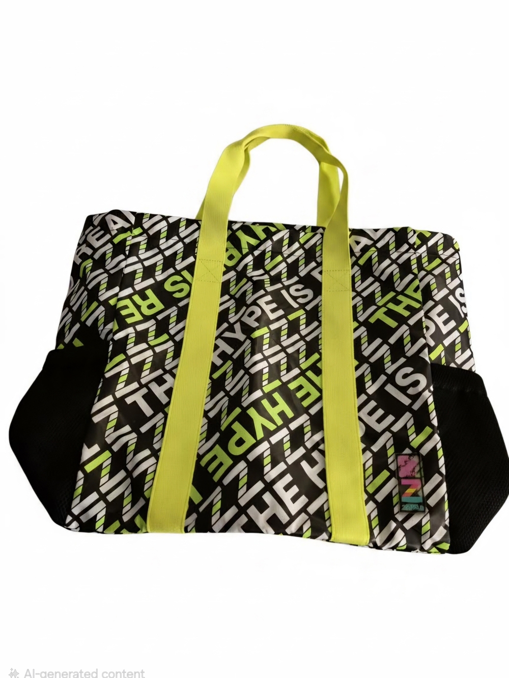 *Rare*Zumba Wear The Hype Is Real Large Drawstring Tote Bag
